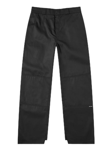 Штани Palm Angels Waistband Logo Chino Pant Black/Brown чорний | PMCG003S23FAB0011060