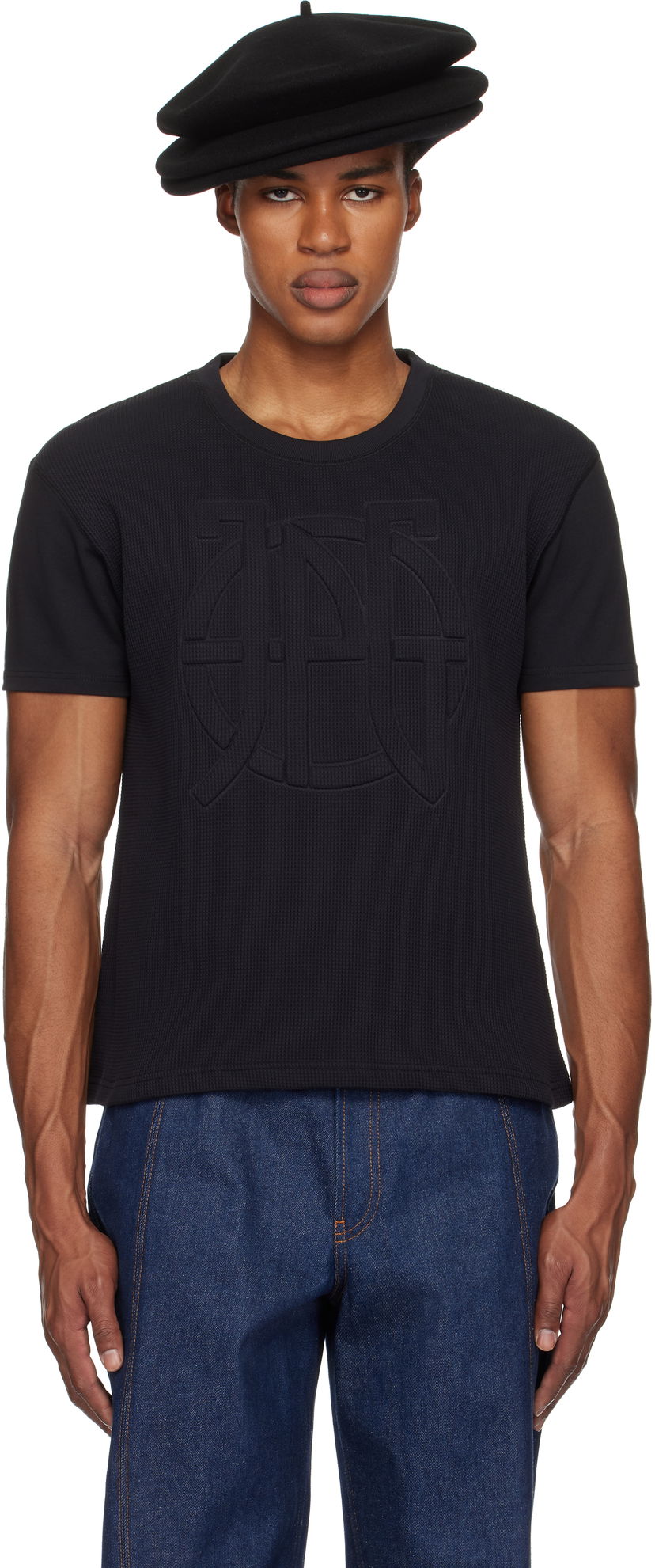 Футболка Jean Paul Gaultier Jean Paul Gaultier Oversized JPG T-Shirt чорний | 25/33-F-TS095E-J071-00