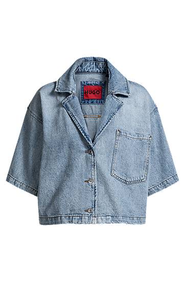 Куртка BOSS HUGO Relaxed-Fit Denim Blouse Синій | 50535366