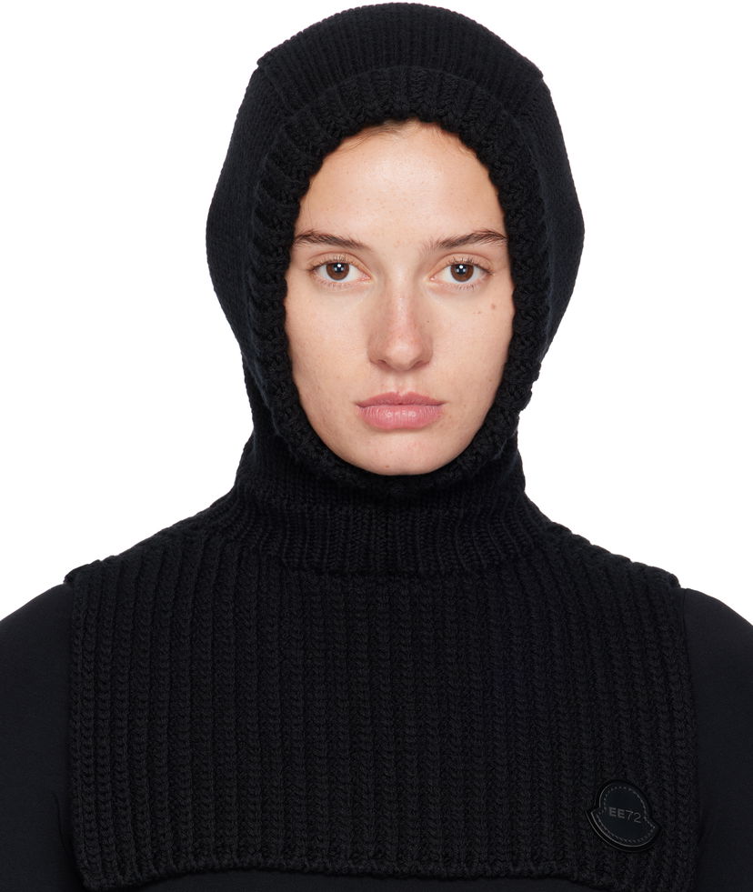 Капелюх Moncler Wool Balaclava from Moncler Genius x EE72 Collection чорний | K24033G00001M6727