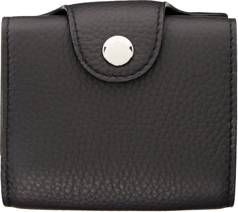 Гаманець A.P.C. A.P.C. Charles Trifold Leather Wallet чорний | PXCBC-H63593