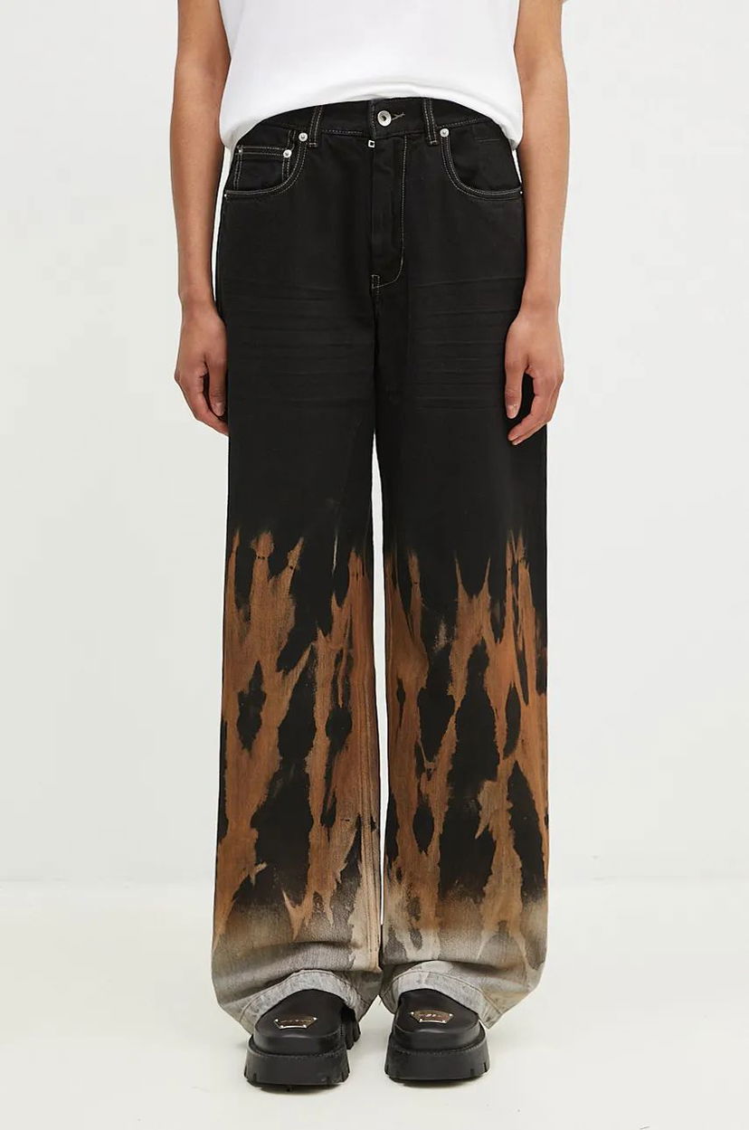 Джинси Rick Owens Geth High Waist Jeans чорний | DS02D2305.BSUN