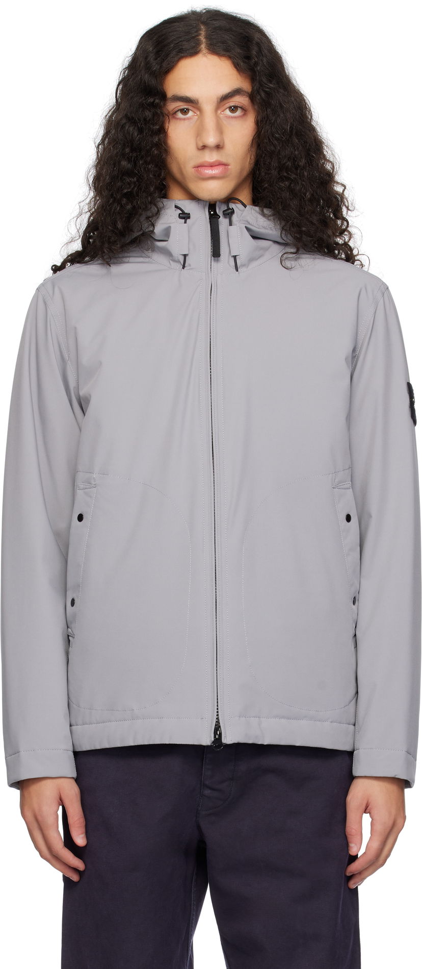 Вітровка Stone Island Soft Shell-R PrimaLoft Insulated Jacket Сірий | 811540627