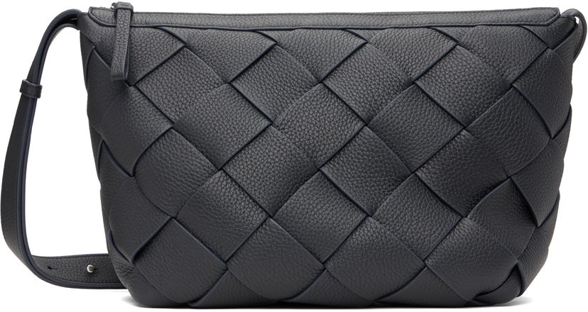 Сумка Bottega Veneta Bottega Veneta Diago Medium Woven Leather Shoulder Bag темно-синій | 795125 V4FV1 4211
