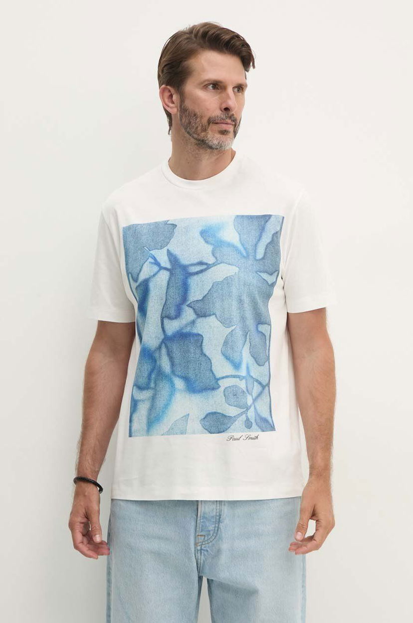 Футболка Paul Smith Paul Smith Floral Print T-Shirt білий | M1R.919T.NP4739
