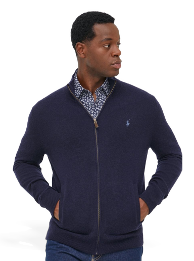 Світшоти Polo by Ralph Lauren Full-Zip Jumper темно-синій | 710876719001