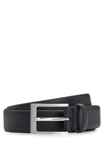 Ремені BOSS BOSS Nappa Leather Belt with Buckle чорний | 50481068
