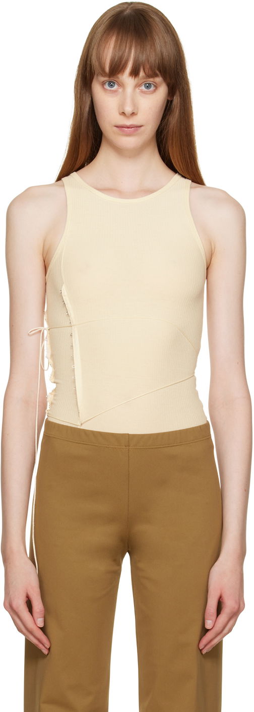 Безрукавка Baserange Baserange Tie Bodysuit бежевий | ONTI-RB-WI22