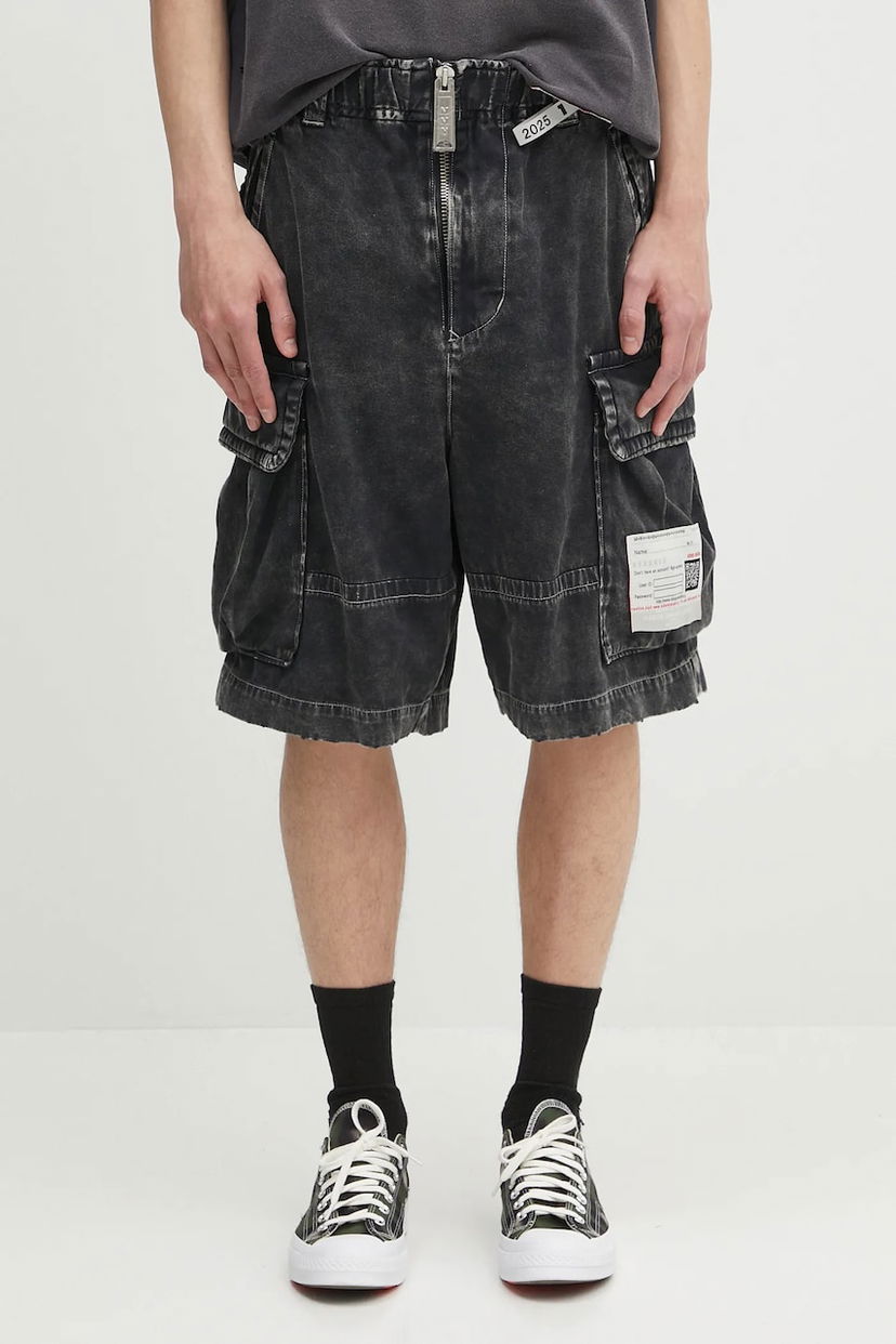 Шорти Maison MIHARA YASUHIRO Maison MIHARA YASUHIRO Amateur Sewn Cargo Shorts чорний | A14PT054
