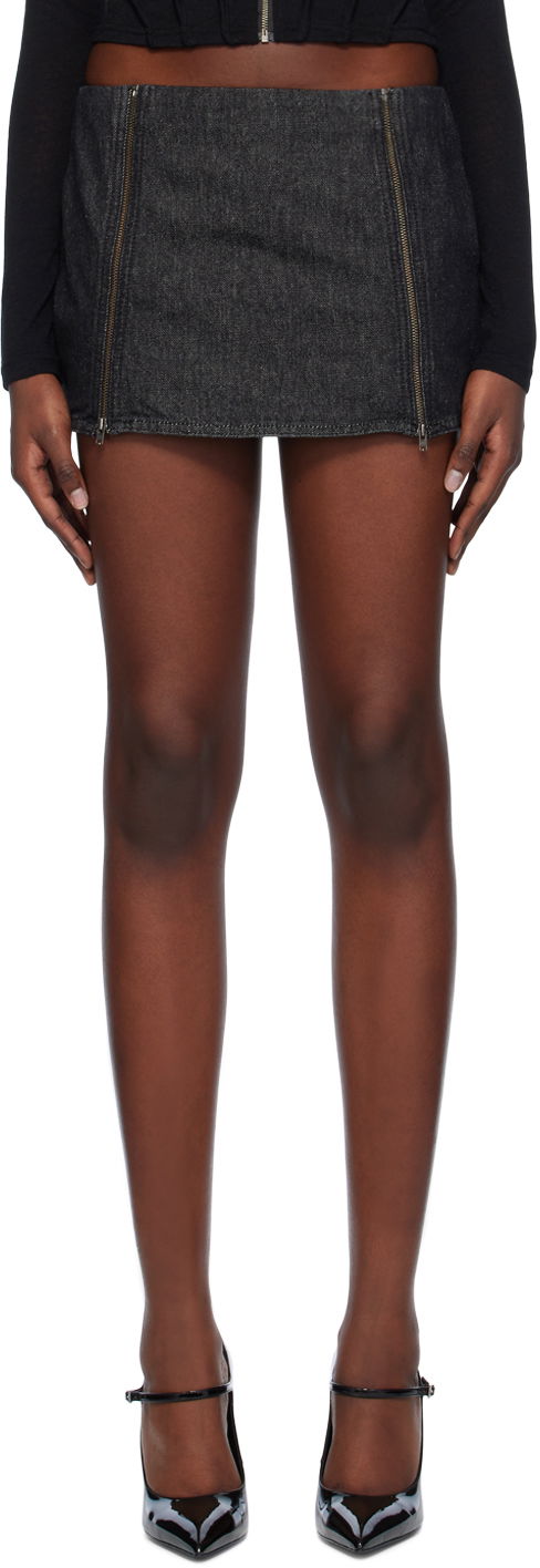 Спідниця Miaou Miaou Ezra Denim Miniskirt чорний | 4044RWDBLK
