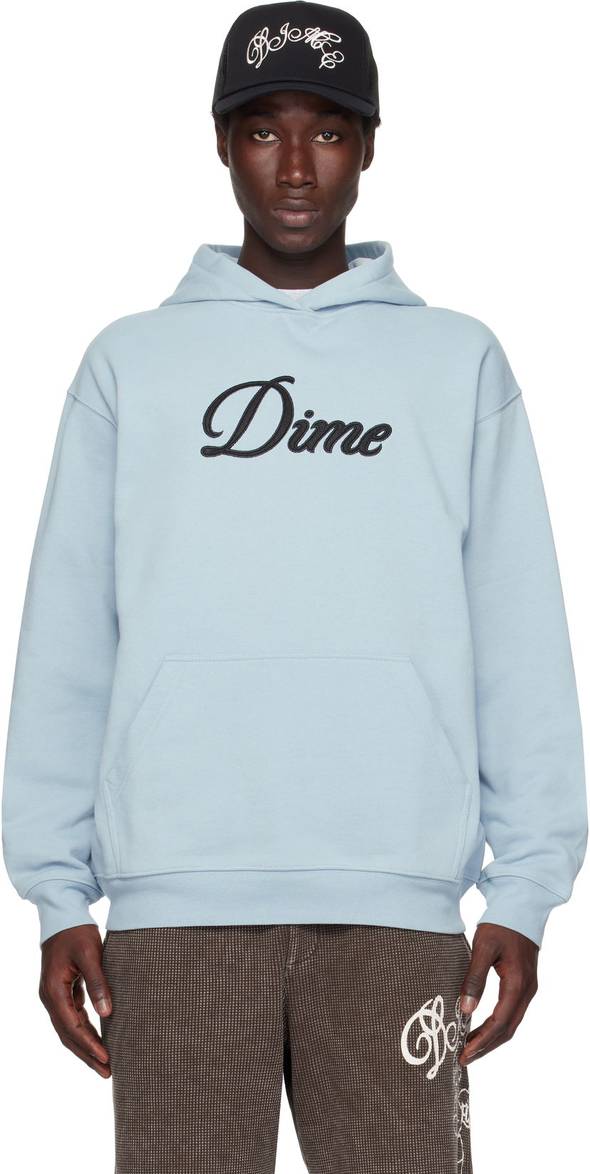 Світшоти Dime Dime Cursive Fleece Hoodie Синій | DIMESU2543BLU