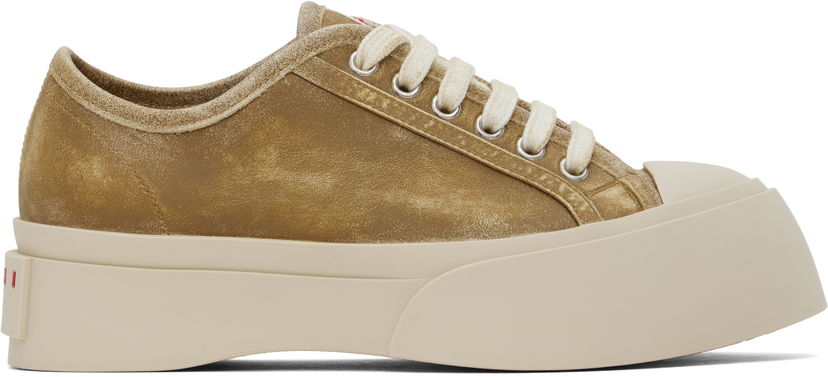 Кросівки та взуття Marni Pablo Low-Top Lace-Up Sneakers Коричневий | SNZW003020 P8017