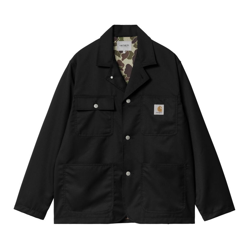 Пальто Carhartt WIP Black Canvas Chore Coat чорний | I034437_9