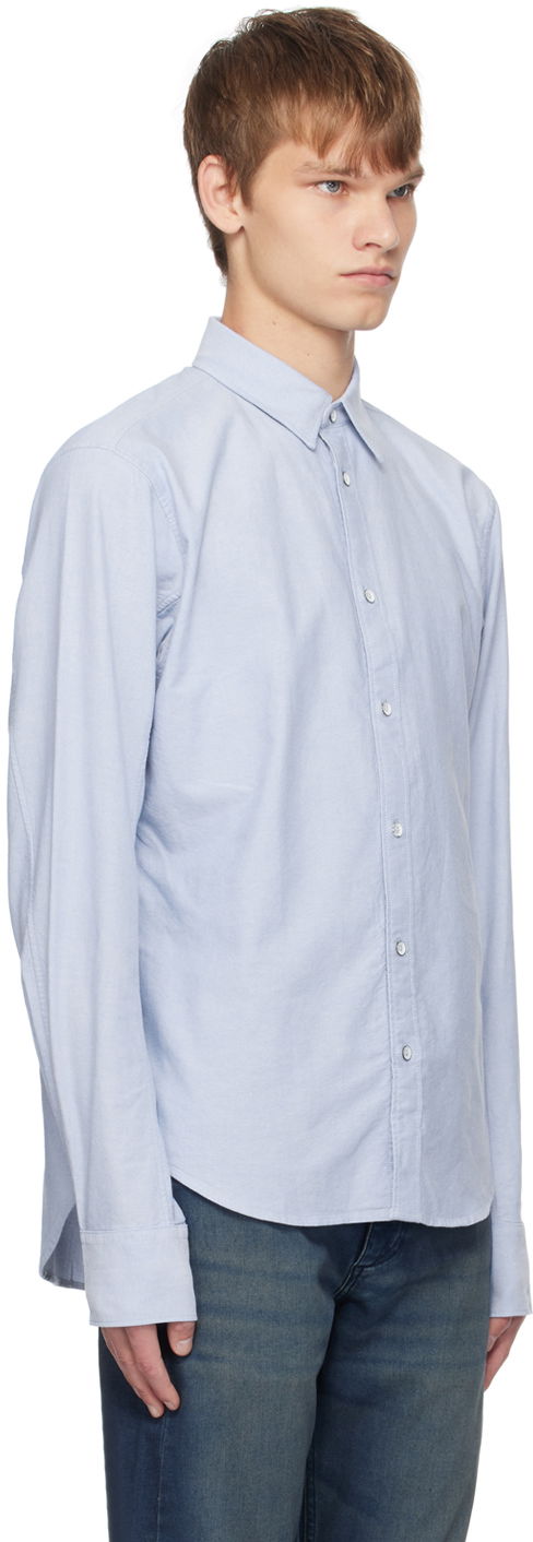 Сорочка rag & bone Rag & Bone Engineered Button-Up Shirt Синій | MBW23SA422X2ML, 1