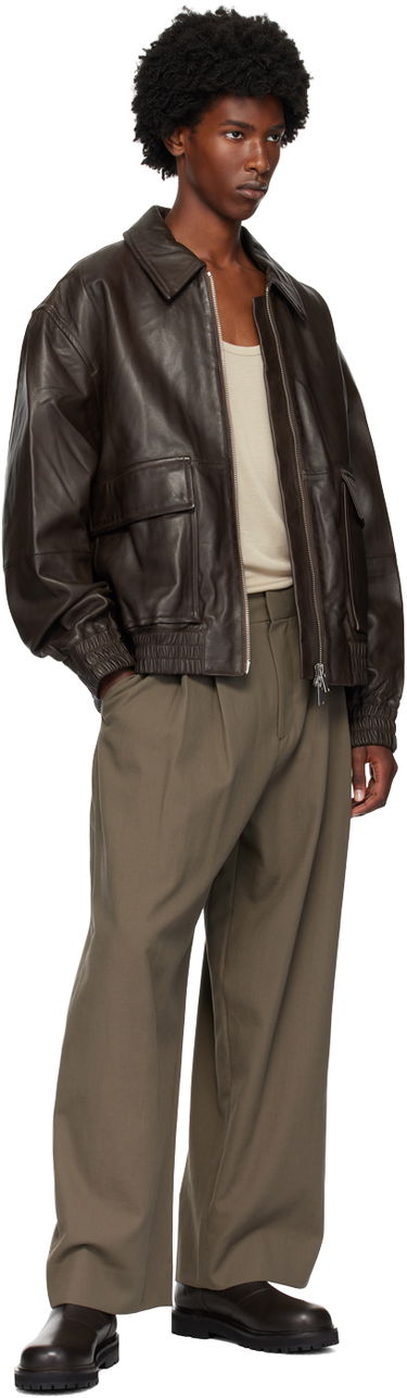 Штани Studio Nicholson Studio Nicholson Line Pleated Trousers Зелений | LINE SNM - 1185, 3