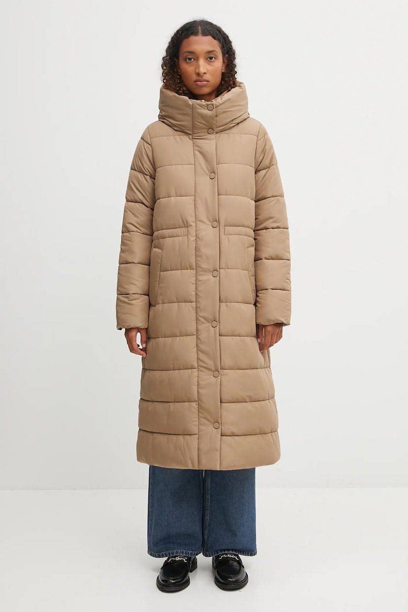 Пуховик Barbour Freya Puffer Coat бежевий | LQU1848BE54