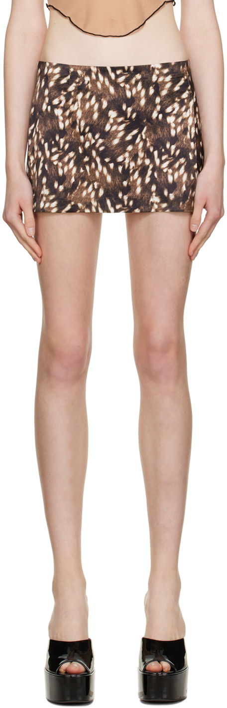 Спідниця Miaou Miaou Micro Miniskirt Коричневий | 4012SS1BMB