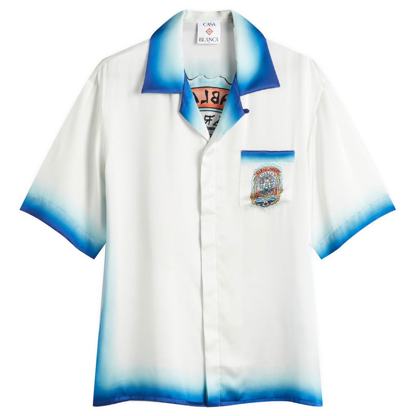 Сорочка Casablanca Casablanca Casa Way Skate Vacation Shirt, Size Large білий | U-MS25-SH-003-03