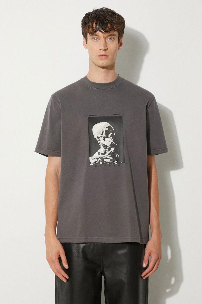 Футболка Stampd Skeleton Garment Dye Relaxed T-Shirt With Print Сірий | SLA.M3247TE.DKG