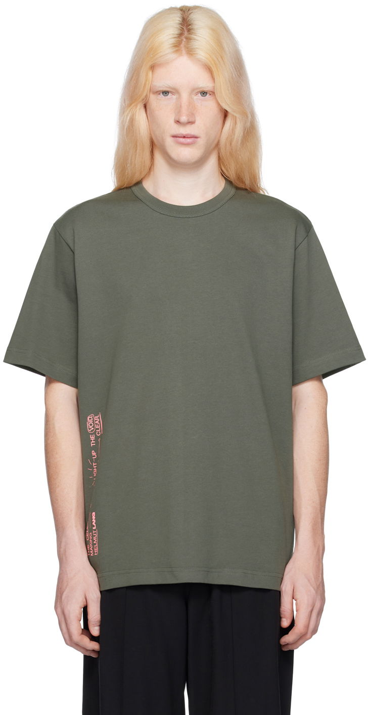 Футболка Helmut Lang Space Graphic T-Shirt Зелений | N09HM521