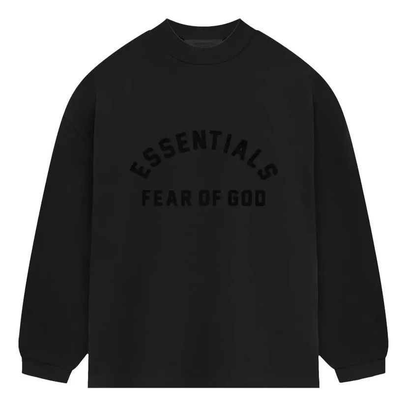 Світшоти Fear of God Essentials Heavy Jersey Long-Sleeve T-Shirt чорний | 125SP242014F