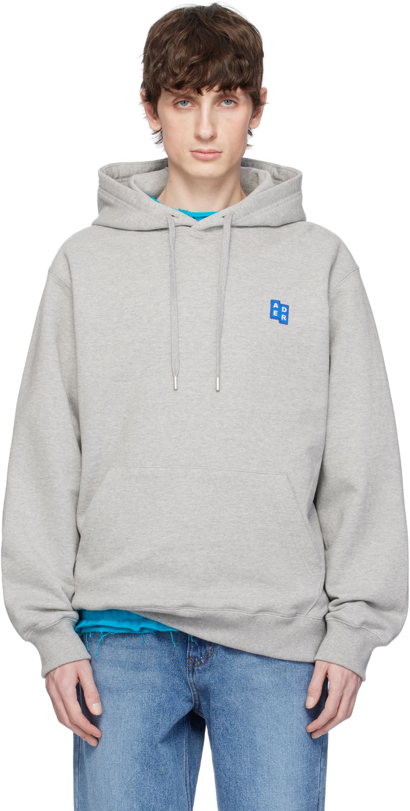 Світшоти ADER ERROR ADER error TRS Tag 01 Hoodie Сірий | BO42FYHD0101GR