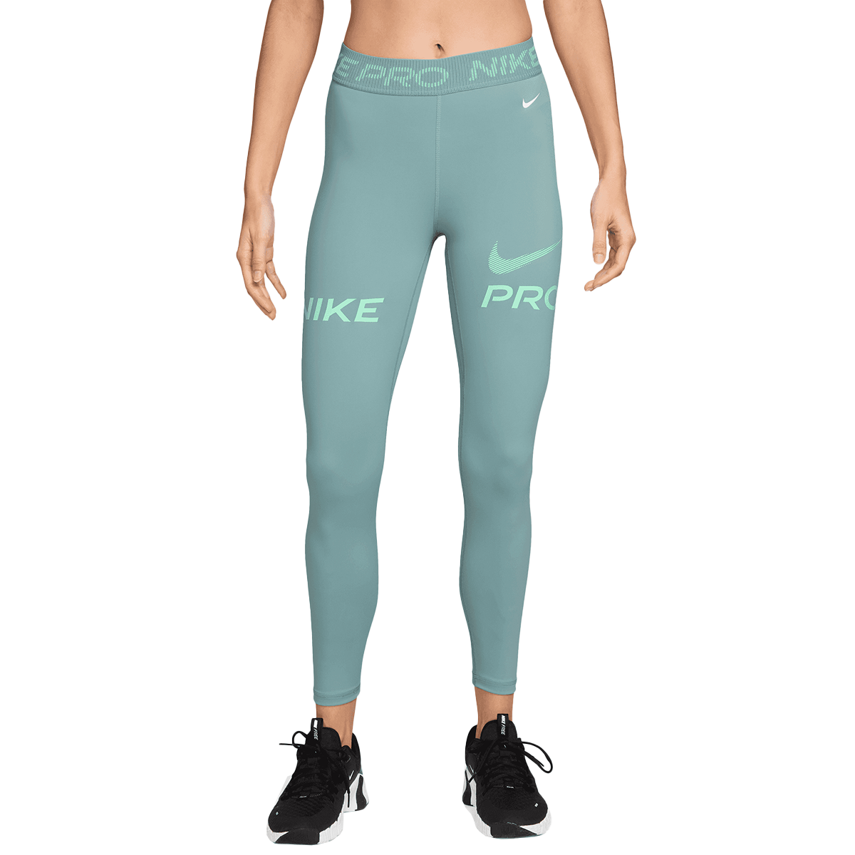 Легінси Nike W NP 365 MR 7/8 TIGHT TT GRX Бірюзовий | HV2306-017, 0
