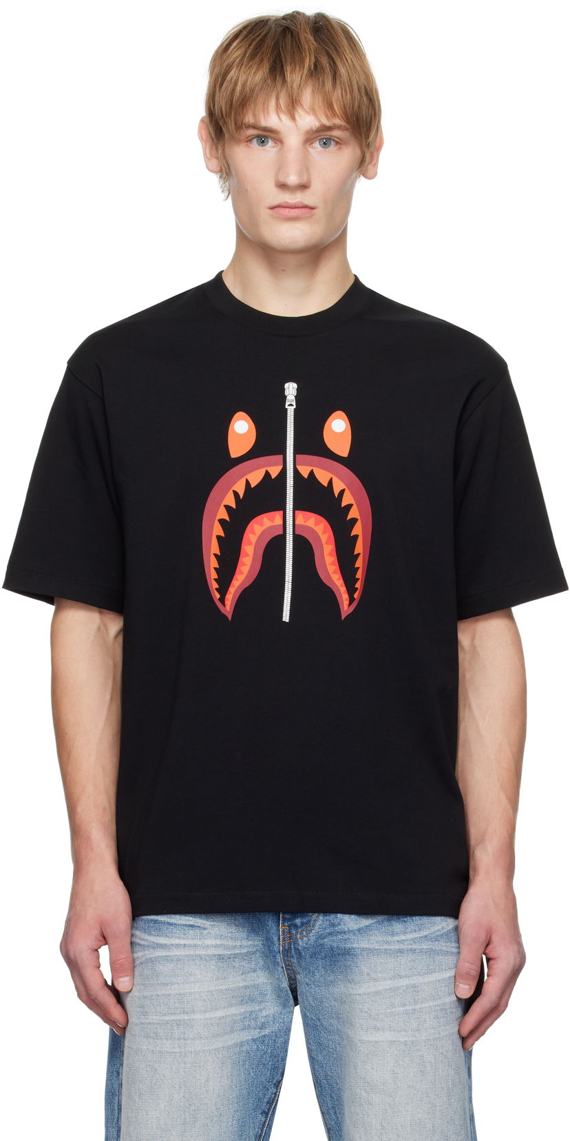Футболка BAPE Shark Graphic T-Shirt чорний | 001TEK701307M