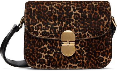 Сумка A.P.C. Small Grace Leopard Print Crossbody Bag Коричневий | PXCAU-F61413, 0
