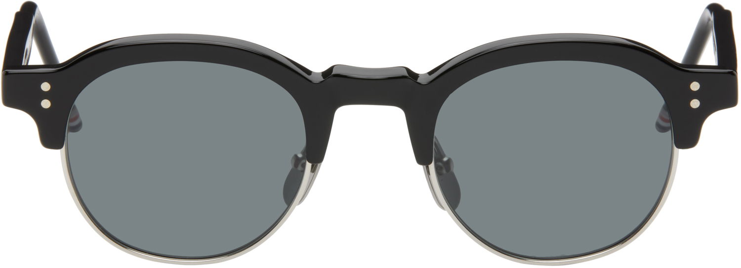 Сонцезахисні окуляри Thom Browne Acetate & Titanium Oval Sunglasses чорний | UES920A-G0003, 0