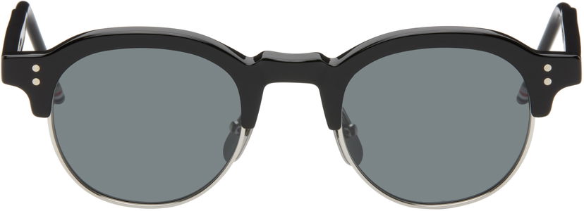 Сонцезахисні окуляри Thom Browne Acetate & Titanium Oval Sunglasses чорний | UES920A-G0003