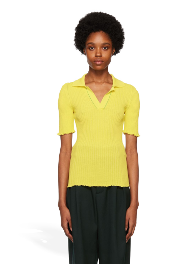 Сорочка поло Bottega Veneta Cotton Polo Tee Жовтий | 672044 V26U0
