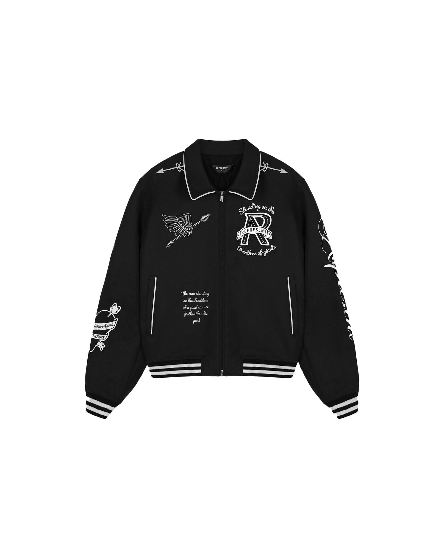 Куртка Represent Clo Represent Cherub Wool Varsity Jacket Jet Black чорний | MJ1008-01, 0