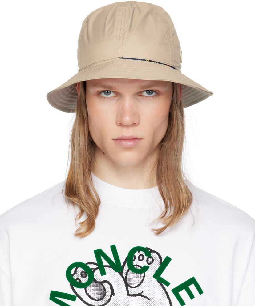 Капелюх Moncler Moncler Genius x FRGMT Reversible Bucket Hat бежевий | K109U3B00001M5848