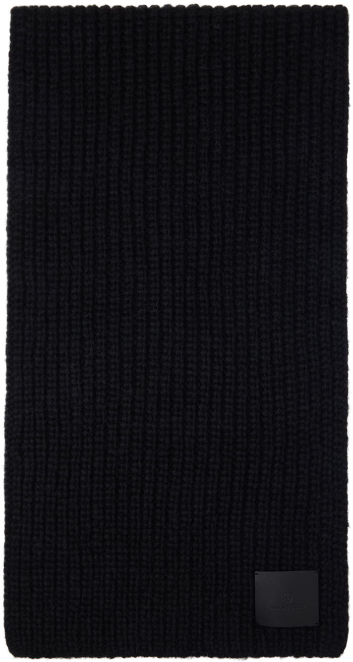 Шарф Anine Bing Hannah Knitted Scarf чорний | A-12-3182-000