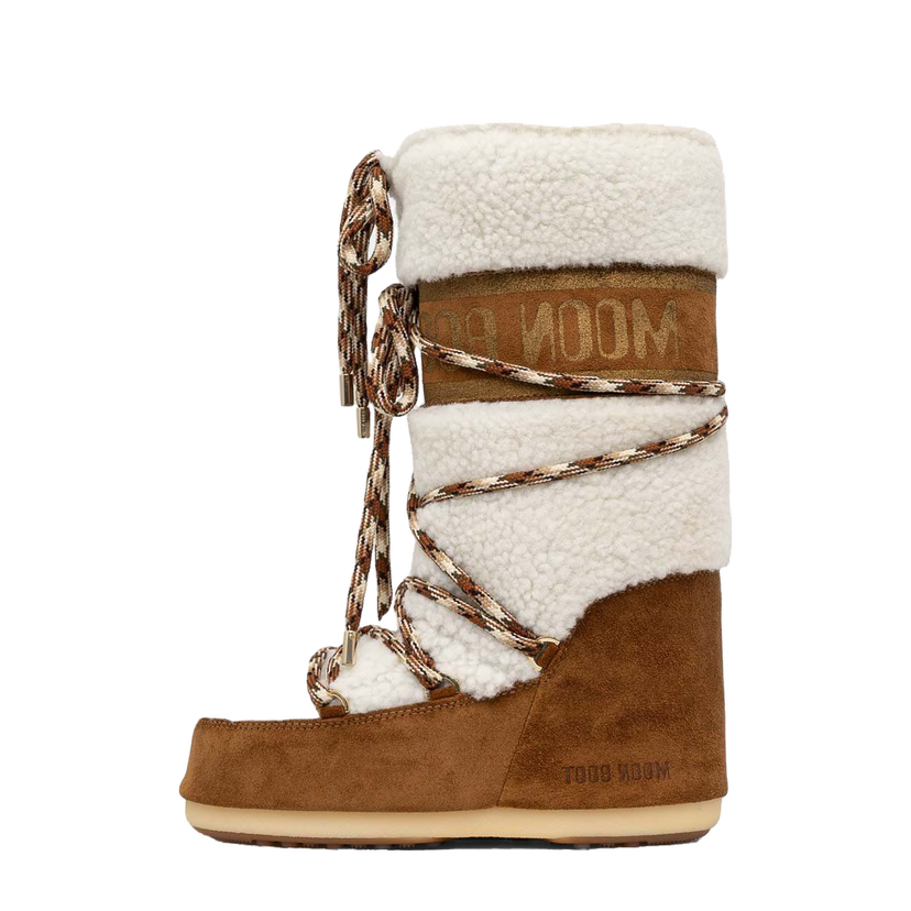 Кросівки та взуття Moon Boot Shearling Boots Коричневий | 80D1402610.MA03