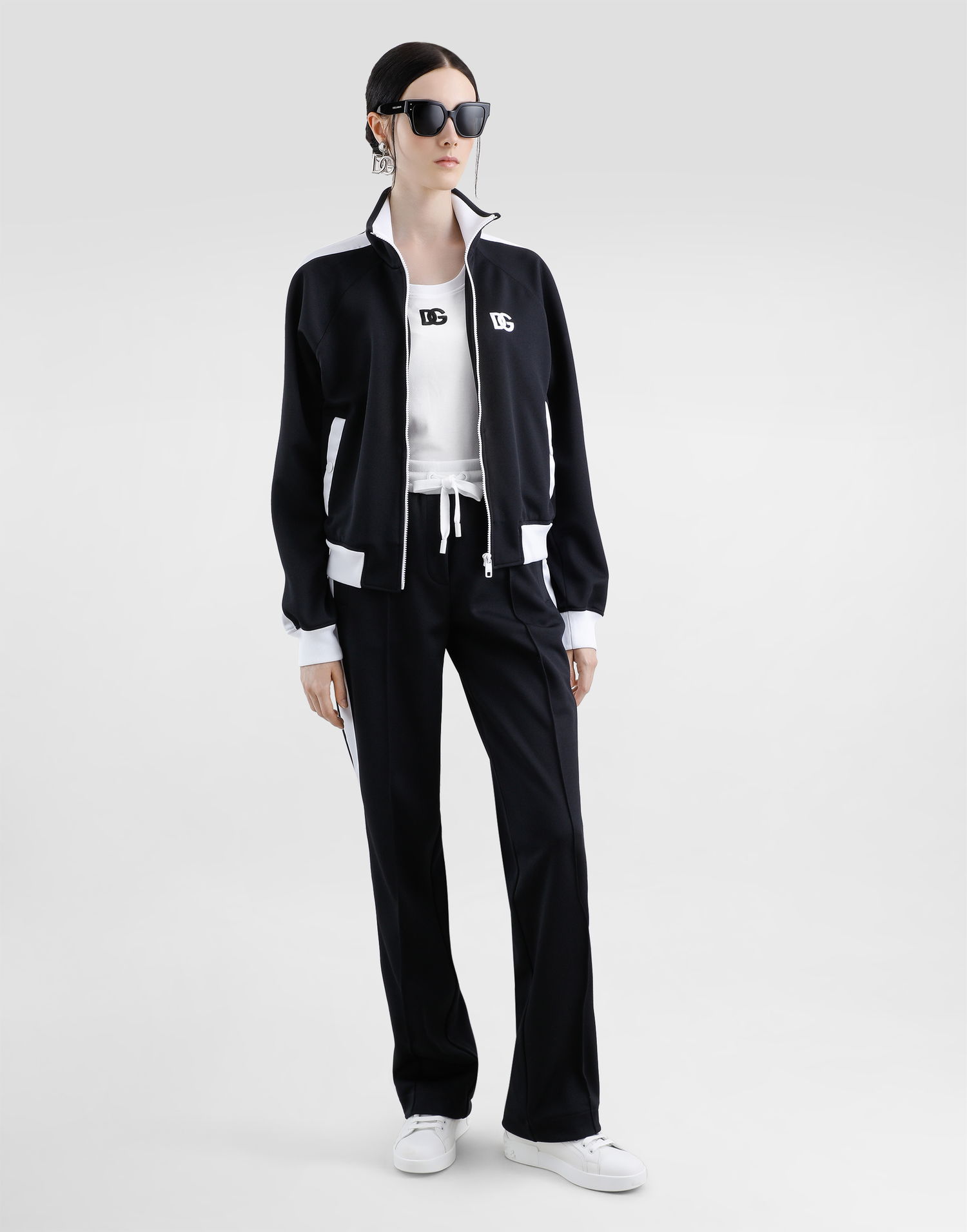 Спортивні штани Dolce & Gabbana Dolce & Gabbana Triacetate Jogging Pants with DG Logo чорний | FTC94ZGDCX8N0000, 1