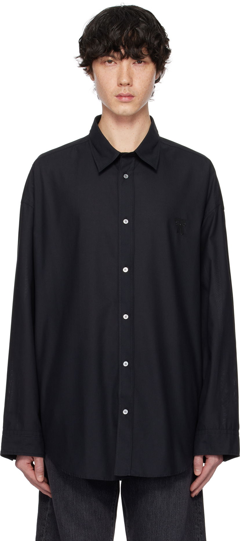 Сорочка Acne Studios Acne Studios Button-Up Shirt чорний | BB0599-