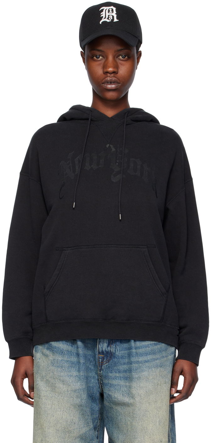 Світшоти R13 R13 'New York' Hoodie чорний | R13WK005-K099C