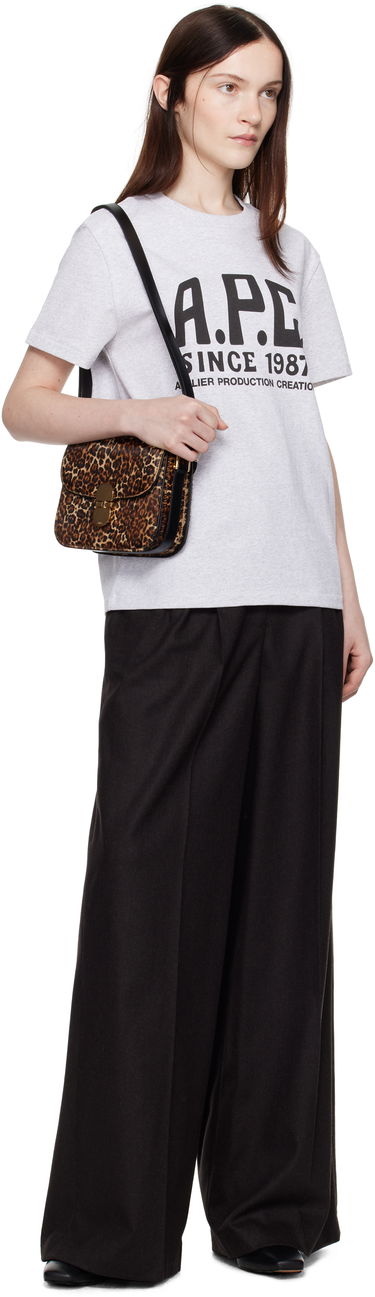 Сумка A.P.C. Small Grace Leopard Print Crossbody Bag Коричневий | PXCAU-F61413, 3