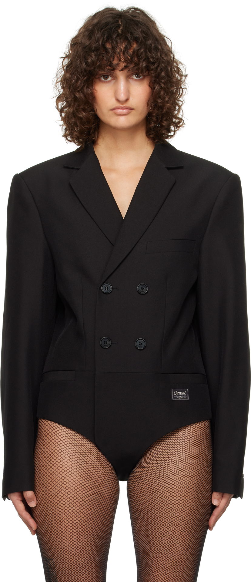 Боді Coperni Coperni Tailored Bodysuit чорний | COPV63F3004