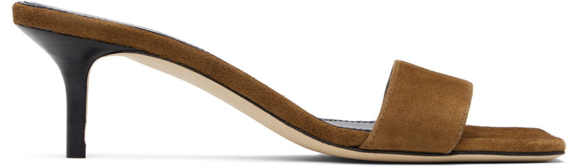 Догляд за взуттям Aeyde Aeyde Ilvy Suede Mules Коричневий | A11-HS-GAIS55TB155-SS25-990-017