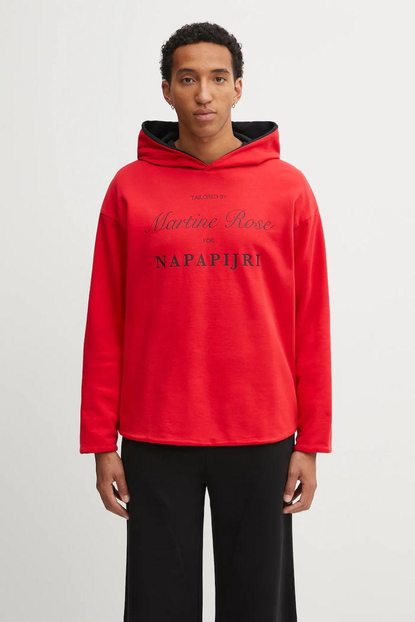 Світшоти Napapijri Martine Rose Graphic Print Hoodie Червоний | NP0A4H8MRB11