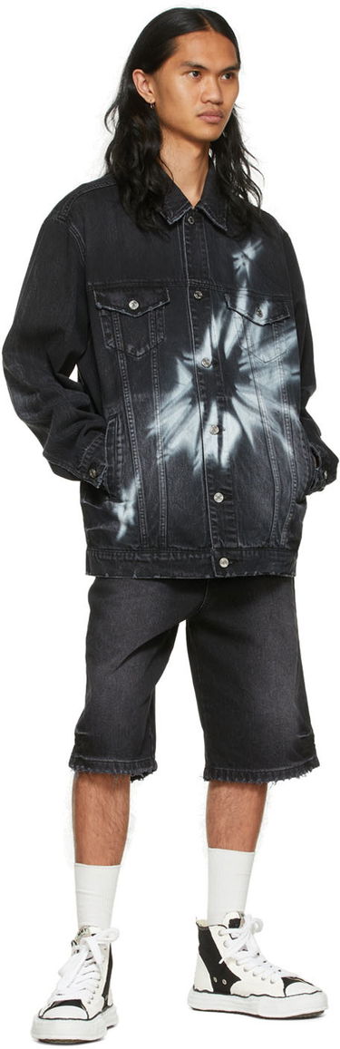 Куртка We11done We11done Graphic Print Denim Jacket чорний | WD-DJ1-22-356-U-WB, 3