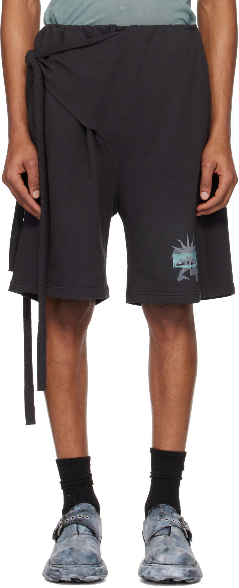 Шорти Ottolinger Ottolinger Wrap Track Shorts чорний | 115-200915-01