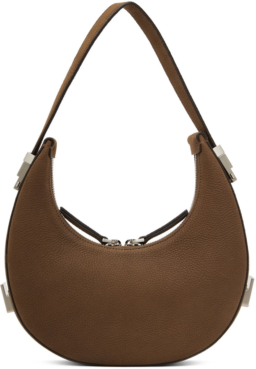 Сумочка OSOI Mini Pebble Leather Shoulder Bag Коричневий | 24FWB030101048