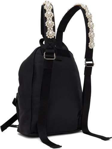 Рюкзак Simone Rocha Simone Rocha Beaded Utility Bow Backpack чорний | BAG179TB 0761, 2