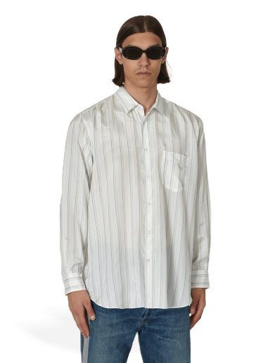 Сорочка Comme des Garçons Forever Stripe Cupro Shirt білий | FZ-B141-PER 2