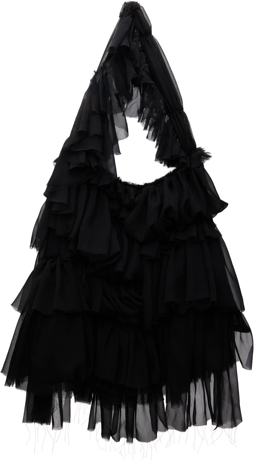 Сумка Collina Strada Collina Strada Cloud Ruffle Shoulder Bag чорний | XX9025