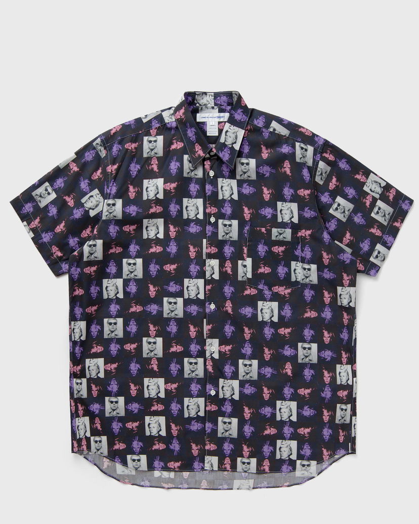 Сорочка Comme des Garçons Andy Warhol Print Woven Shirt чорний | FM-B002-S24-1